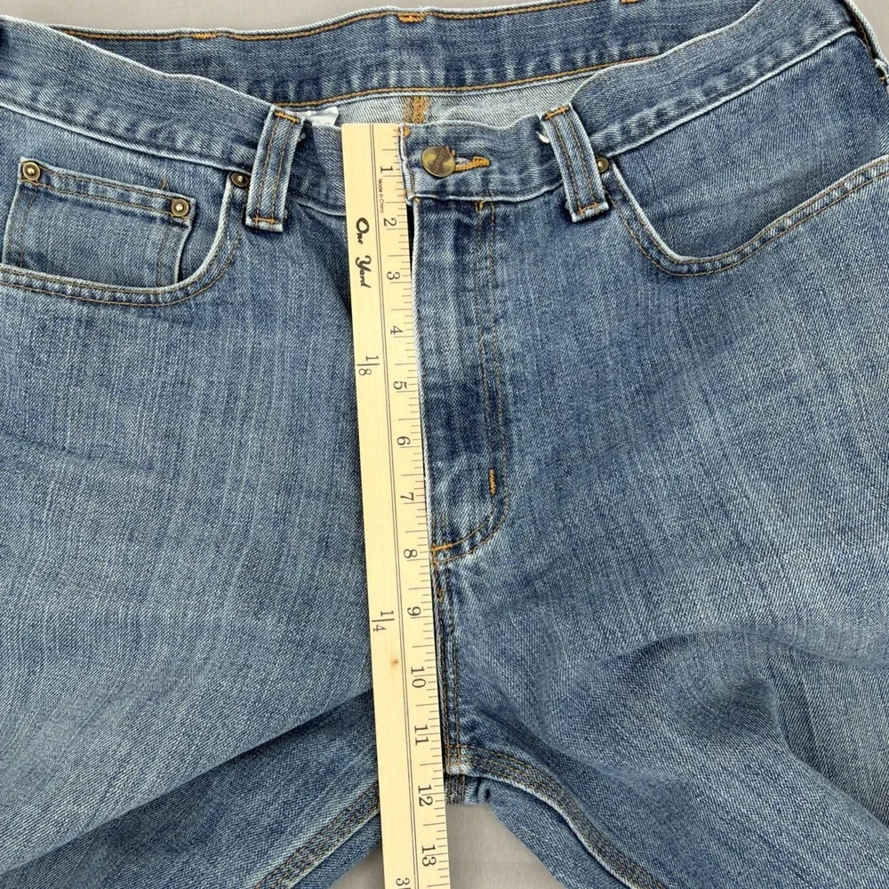 Carhartt Relaxed Fit Jeans Men's 36x32 Blue Straight Leg Workwear Denim - Picture 6 of 8